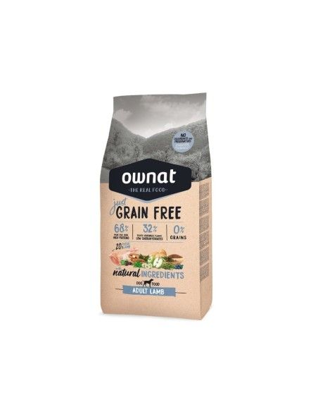 OWNAT Perro GRAIN FREE JUST ADULT CORDERO 14 kg