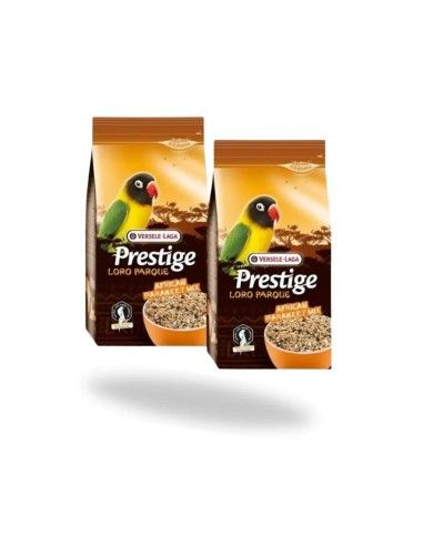 PACK 2 uds Mixtura para periquitos africanos PRESTIGE LORO PARQUE VERSELE LAGA 1kg