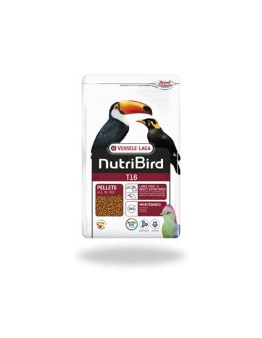 Comida para Tucanes y Frugivoros VERSELE LAGA Nutribird T16 10kg