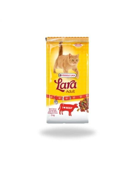 Aliment complet pour chats LARA de BŒUF 2 KG