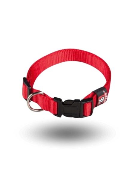 Collier de l'ARPPE en NYLON ROUGE de BASE 46-62 CM