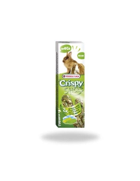 Sticks for RABBITS, MEADOW GREEN CRISPY STICKS VERSELE LAGA 2 X 70 gr