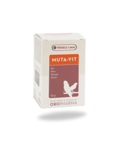 complemento alimenticio para aves MUTA VIT VERSELE LAGA 25 gr, en polvo