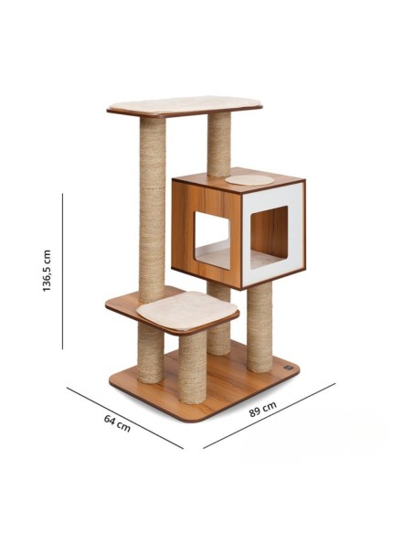 Vesper High Catit HAGEN para Gatos Base Gigante 136,5x64cm