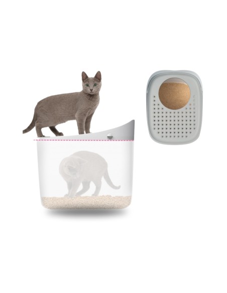 Arenero Catit Pixi HAGEN para Gatos Blanco Tamaño L