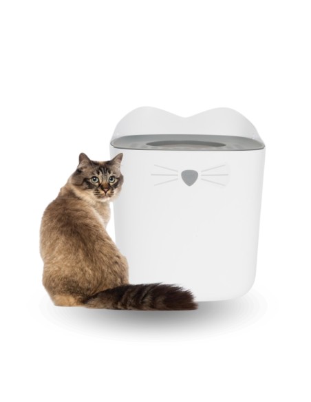 Arenero Catit Pixi HAGEN para Gatos Blanco Tamaño L - Elegante y Funcional