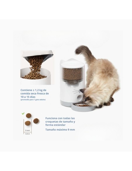 Comedero Inteligente Catit Pixi HAGEN para Gatos 1,2 kg - Alimentación Automática y Saludable