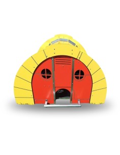 Gallinero ORMITAL Hobbit puerta roja