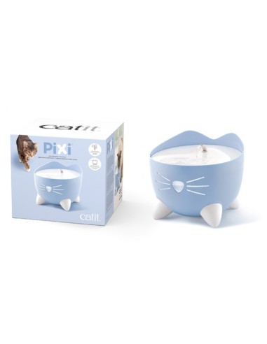 Fuente CATIT PIXI Azul 2.5 litros - Agua Fresca y en Movimiento para Gatos