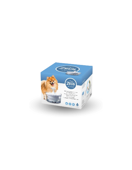 Fuente ZEUS HAGEN Fresh and Clear Cascada para Perros y Gatos 1,5 litros - Agua Fresca y Filtrada