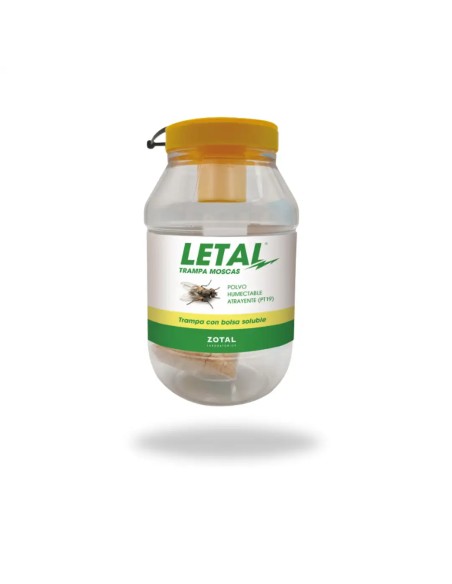 LETAL ZOTAL Atrayente trampa para moscas 4 sobres x20 gr