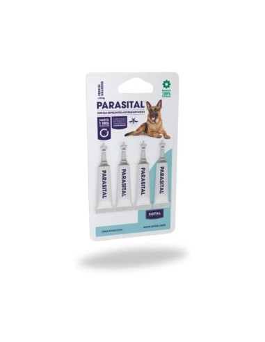 Pipetas Repelentes PARASITAL razas GRANDES Perros 4 uds.