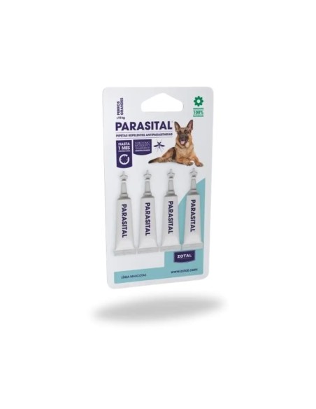 Pipetas Repelentes PARASITAL razas GRANDES Perros 4 uds.