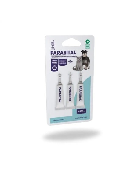 Pipettes parasitaires Zotal pour chiens et chats 15 kg