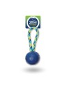 Juguete ZEUS FITNESS TPR  para Perro Pelota y Cuerda Tug 23 cm