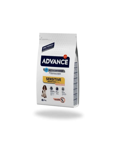 Nourriture pour chiens ADVANCE SENSITIVE ADULT saumon et riz 3 kg