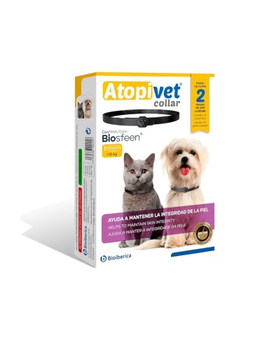 Complemento para el Cuidado de la Piel ATOPIVET Collar 35 cm para Perros pequeños y Gatos - Tratamiento Cutáneo