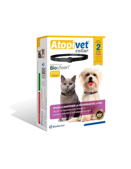 Complemento para el Cuidado de la Piel ATOPIVET Collar 35 cm para Perros pequeños y Gatos - Tratamiento Cutáneo