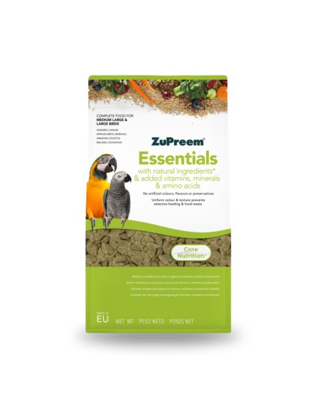 Pienso ZUPREEM ESSENTIALS BREEDER para Aves de Tamaño Mediano y Grande, 18 Kg