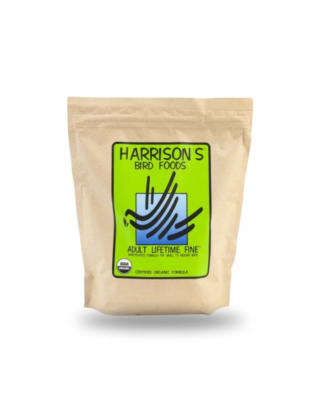 alimentation d’entretien HARRISON ADULT LIFETIME pour psittacides et petits oiseaux 454 gr