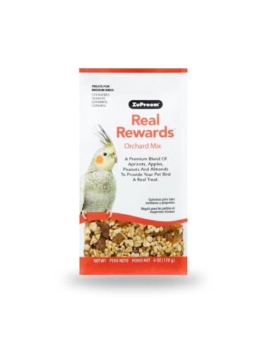 Golosinas para Aves Pequeñas y Medianas ZUPREEM Real rewards Orchard Mix 170g