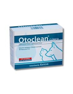 Limpiador Ótico OTOCLEAN para Perros y Gatos 18 ampollas x 5 ml - Cuidado Auditivo Eficaz