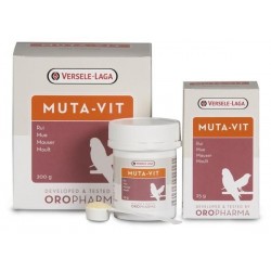 Versele-Laga Muta-Vit 200gr, Mezcla especial de vitaminas, aminoácidos y oligoelementos. Para pájaros de jaula