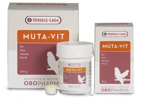 Versele-Laga Muta-Vit 200gr, Special blend of vitamins, amino acids and trace elements. For cage birds