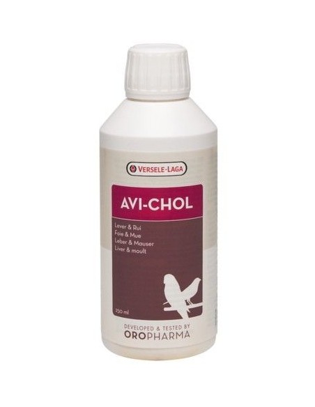 Versele-Laga Avi-Chol 250 ml (tónico para el hígado). Para Pájaros y Palomas