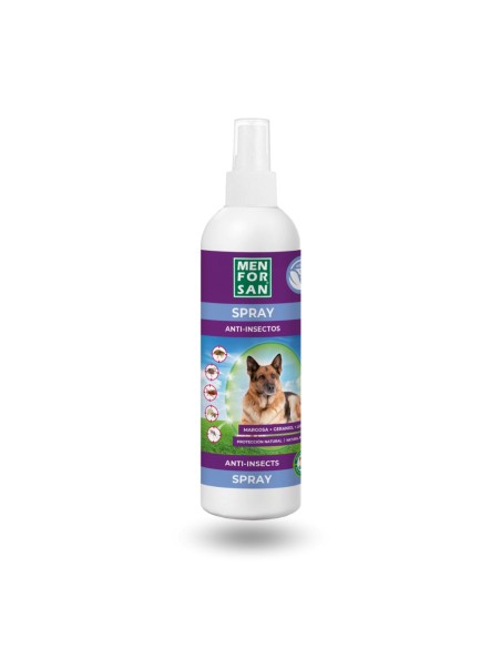 Insecticida en Spray MENFORSAN para Perros con Margosa, Geraniol y Lavandino 250ml - Protección Natural