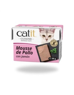 Comida Humeda para Gato CATIT Cuisine HAGEN Mousse Pollo con Jamon 95gr