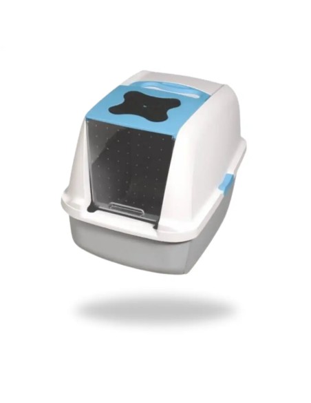 LITTER TRAY WITH BLUE CATIT COVER