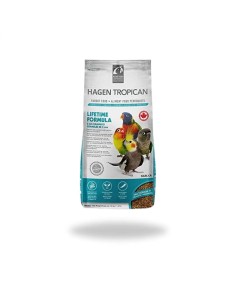 Comida para Pequeñas Psittacidas HAGEN TROPICAN Mantenimiento 2 mm - 820 gr