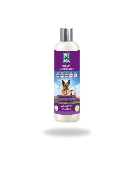 shampoo of pleasant perfume that scares away all kinds of parasites in our dog