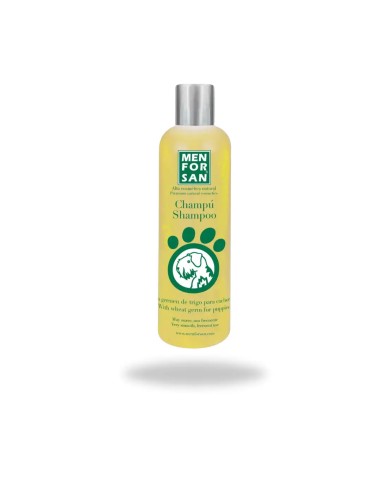 shampooing Menforsan pour les chiots avec des germes de blé 300 ml