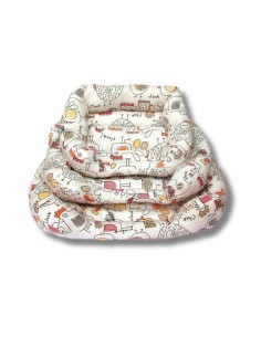 Cunas E YOMMY Pack de 3 Estampadas para Mascotas (S, M, L) - Confort y Estilo para Perros y Gatos