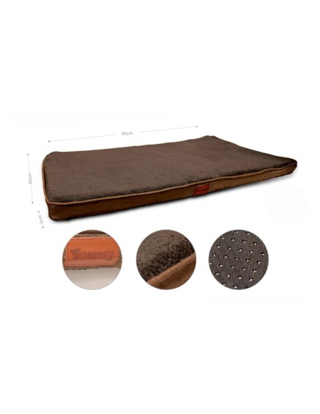 Pack de 3 Colchonetas para Mascotas YOMMY de Espuma Marron 65x95x5cm