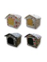 Pack de 5 Casas para Mascotas YOMMY Estampados Surtidos 53x43x44cm - Cómodas y Resistentes