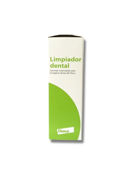 Limpiador Dental para Perros Sano y Bello ELANCO en Laminas Masticables, caja 140 gr