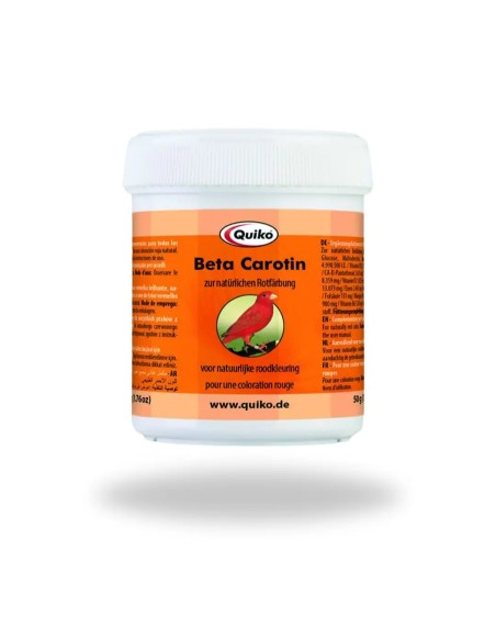 Colorant naturel BETACAROTENE QUIKO pour oiseaux de facteur rouge 500 gr.