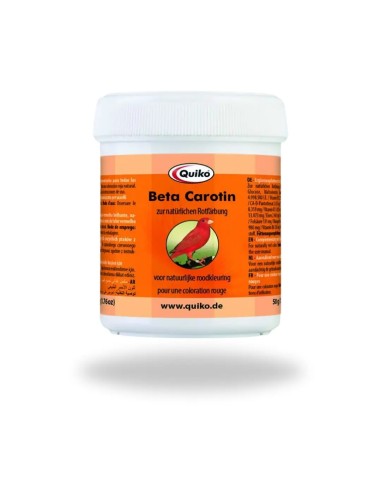 colorant naturel BETACAROTENE QUIKO pour oiseaux de facteur rouge 100 gr.