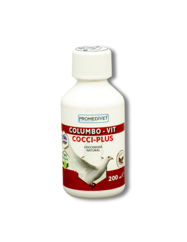 Suplemento Natural Contra Coccidios Cocci Plus COLUMBO VIT 200 ml | Salud intestinal para aves