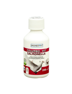 Suplemento Natural Contra Salmonella en Aves COLUMBO VIT 200 ml | Salud digestiva para aves