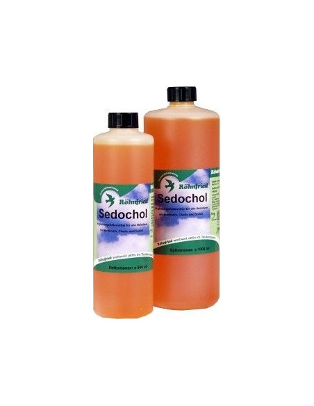 Rohnfried Sedochol 500 ml (desintoxica el hígado, los riñones y la sangre). Para palomas y pájaros