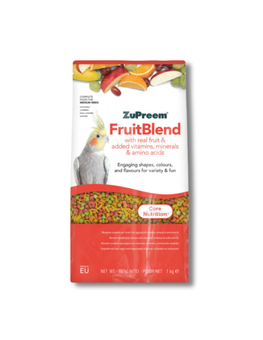 Pienso ZUPREEM FRUITBLEND para Aves de Tamaño Mediano 1 Kg | Nutrición completa y deliciosa