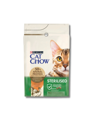 Pienso Cat Chow con pavo para gatos esterilizados, 15 kg