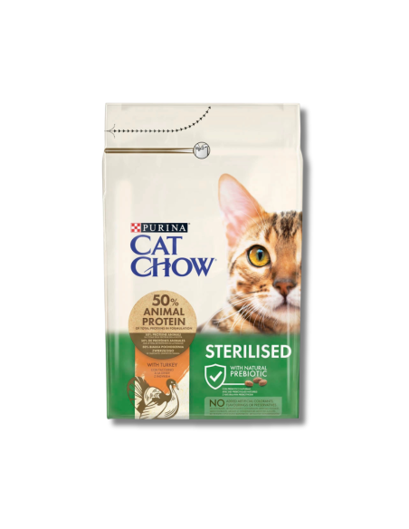 Cat Chow feed with turkey for sterilized cats, 15 kg