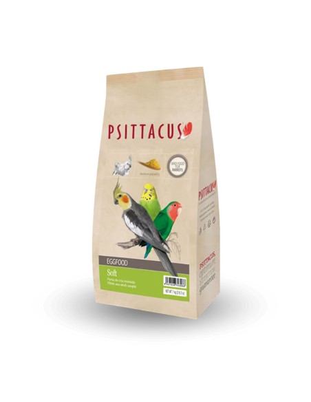 Psittacus Soft Eggfood - Pasta de Cría para Ninfas, Agapornis y Cotorras