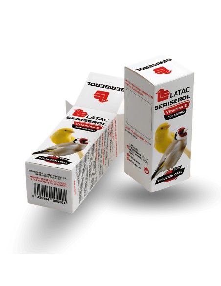 Vitamina E + Selenio SERISEROL LATAC para aves liquido 150 ml Latac