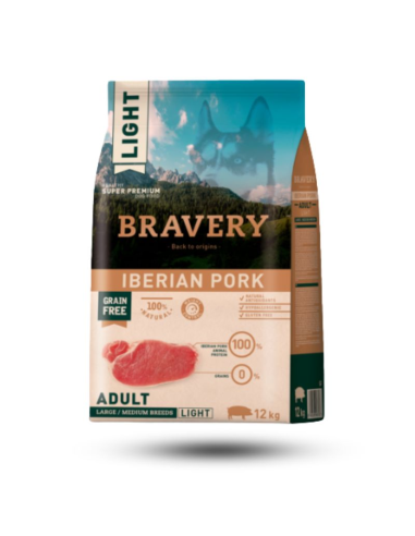 Bravery Dog Iberian Pork Light Adult - Croquette pour chiens adultes